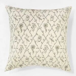 Oversized Woven Harvest Square Throw Pillow Cream- Threshold With Studio McGee